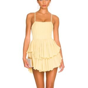 OW Collection Crush Dress in Yellow